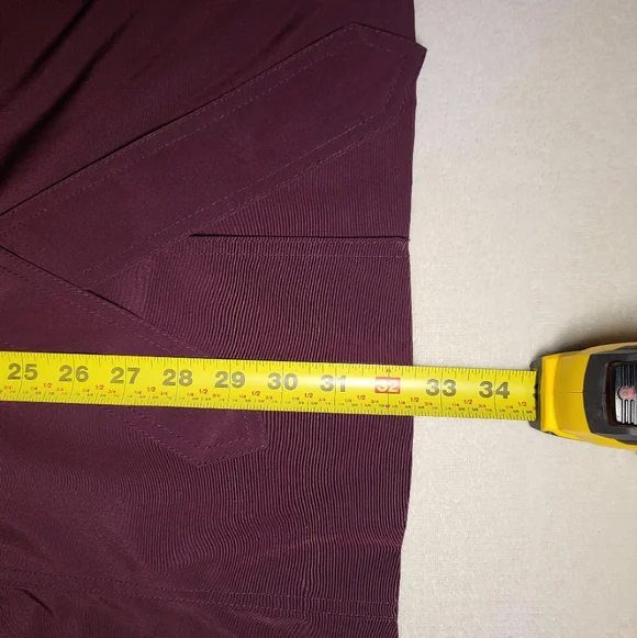 London Fog Eggplant Purple Trench Coat With Belt Tie And Removable Hood - Picture 6 of 12